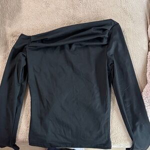 SHEIN Black Long Sleeve Top